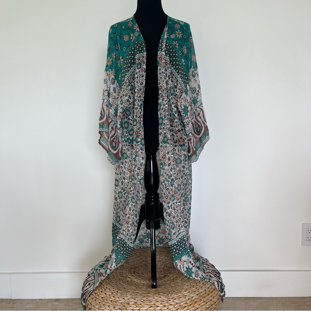 Swimsuit cover up kimono. NWT